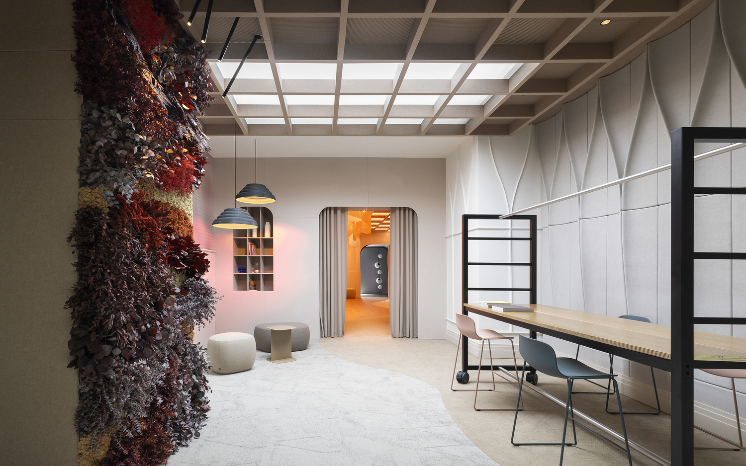 Plantas preservadas rojas