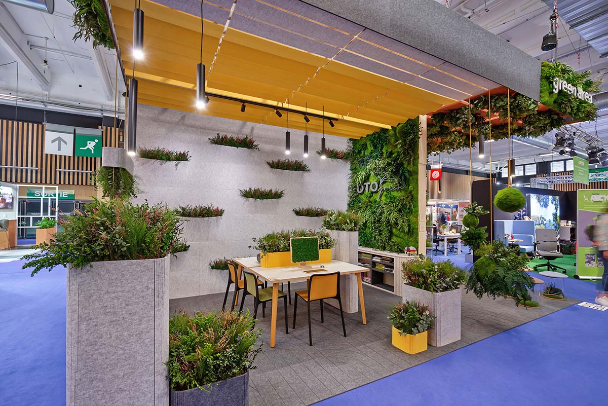 Workspace expo paris fair Greenarea biophilic solutions for offices