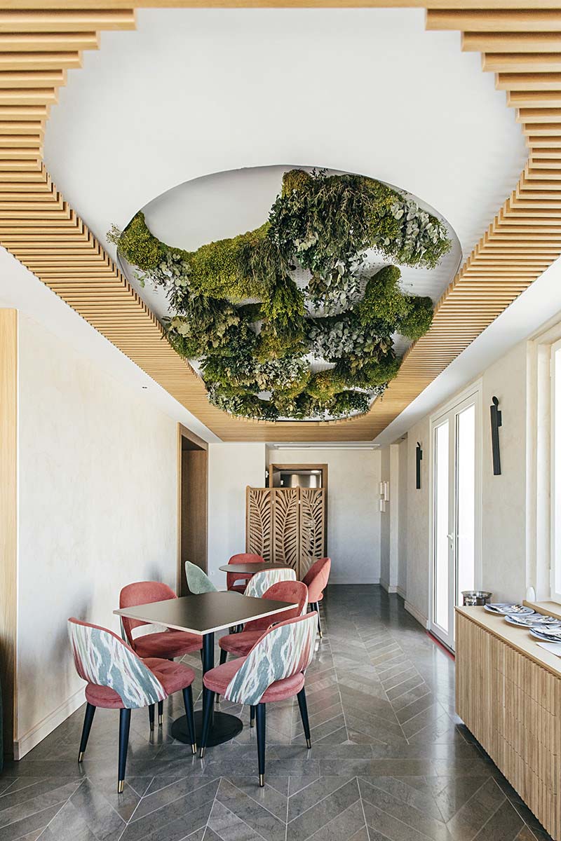 creative green ceilings