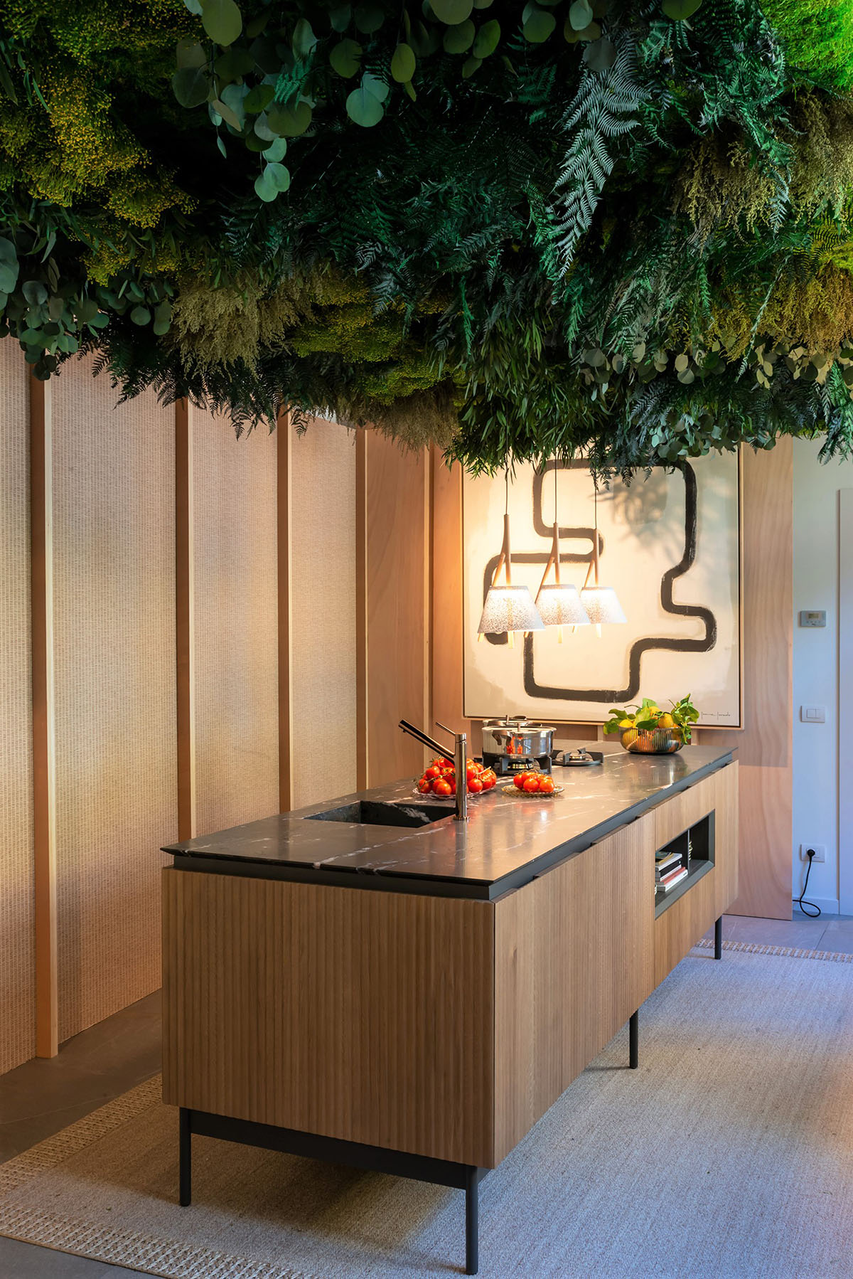 appartamento spagnolo milan 2022 greenarea green ceiling decor